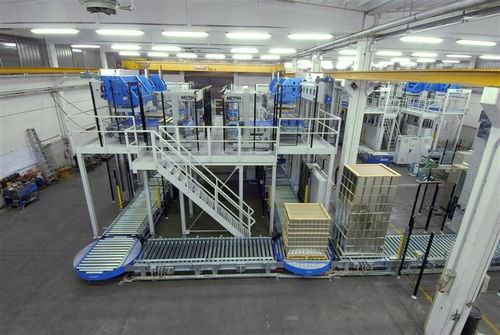 Oben-Palettierer - MT 567/M - Mectra - für Dosen / automatisch / Magnetköpfen