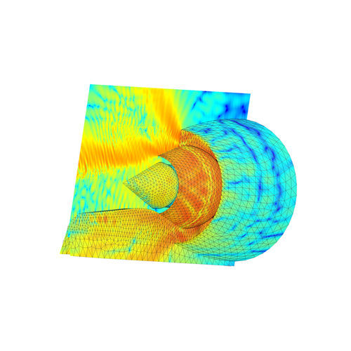 Lärmsimulationssoftware - Actran DGM - MSC SOFTWARE - HEXAGON MANUFACTURING INTELLIGENCE - FEM / Auslauf / flux