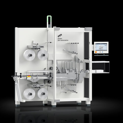 Horizontaler Stretchwickler - PEWO-pack 250 D20 - Pester Pac Automation - vollautomatisch / Paket / für Verpackungen pharmazeutischer Produkte
