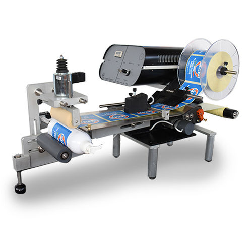 Halbautomatische Etikettiermaschine - D160T - PMR System Group - für Flaschen / für Töpfe / zur Rundumetikettierung