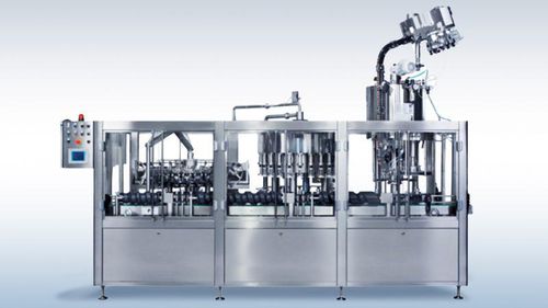 Abfüll- und Etikettiermaschine / für Fruchtsaft - MFC - PMR System Group - automatisch / für Plastik-Schraubdeckel / für Flüssigkeiten