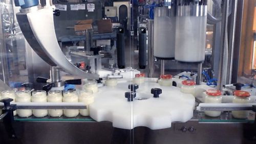 Automatische Füll Verschließ Etikettiermaschine - RTE4U - PMR System Group - PLC-gesteuert / für Container / für Twist-Kapseln