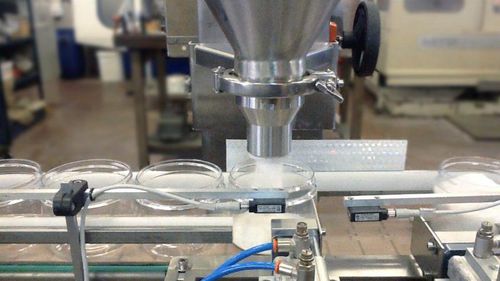 Automatische Füll Verschließ Etikettiermaschine - RTE1U  - PMR System Group - für zylindrische Produkte / für Nahrungsmittel / Kaffee