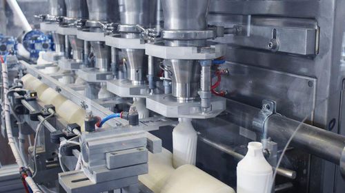 Abfüll- und Verschließanlage / für Pulver - RTE5U - PMR System Group - Monoblock / Druck / für Kosmetik