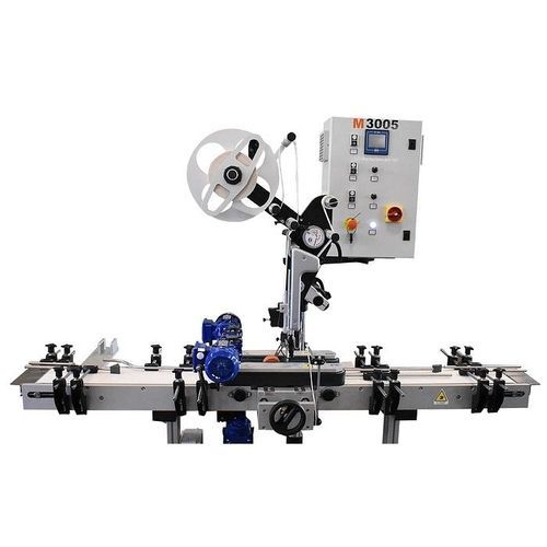 Automatisches Etikettiersystem - M3005V PLUS - PMR System Group - für Kisten / für Schalen / für die Lebensmittel- und Getränkeindustrie