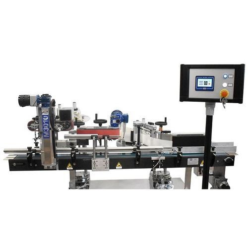 Automatisches Etikettiersystem - M3010T NECK - PMR System Group - für Flaschen / zur Rundumetikettierung / für die Lebensmittel- und Getränkeindustrie