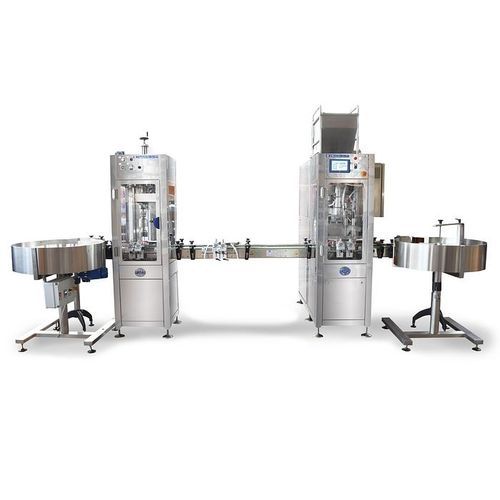 Volumetrische Abfüll- und Schraubverschlussanlage - RT2U - PMR System Group - für kosmetische Cremes / für Flüssigkeiten / automatisch