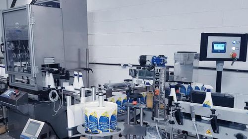 Automatisches Etikettiersystem - TTR - PMR System Group - für Flaschen / zur Seitenetikettierung / zur Rundumetikettierung