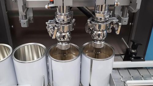 Abfüll- und Verschließanlage / für Lacke und Beschichtungen - RT2U - PMR System Group - volumetrisch / pneumatisch / Druck