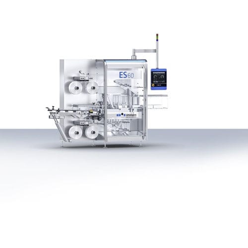 Stretch-Banderoliermaschine - ES 60 - Uhlmann Pac-Systeme GmbH & Co. KG - für die Pharmaindustrie / für Karton