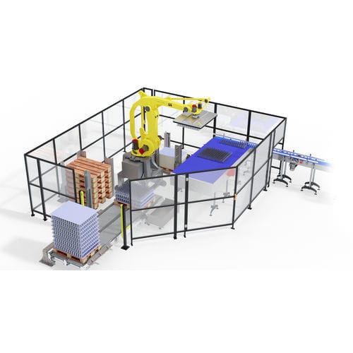Roboter-Entpalettierer - FLEXROBOT - TMG Impianti S.p.a. - für Konservendosen / für die Lebensmittel- und Getränkeindustrie / für Glasbehälter