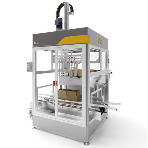 Kartonierer mit Maschine zum Einsetzen der Kreuze - DA - TMG Impianti S.p.a. - vertikal / kompakt / automatisch