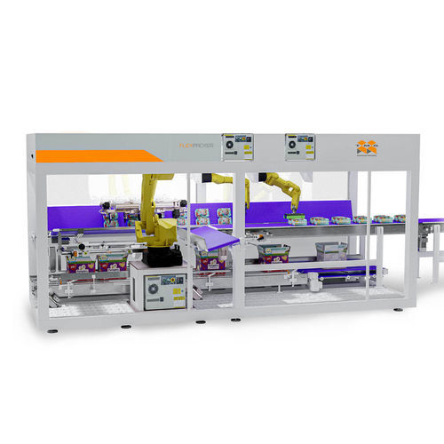 Roboter-Kartonpacker - FLEX - TMG Impianti S.p.a. - vertikal / vollautomatisch / für die Lebensmittelindustrie