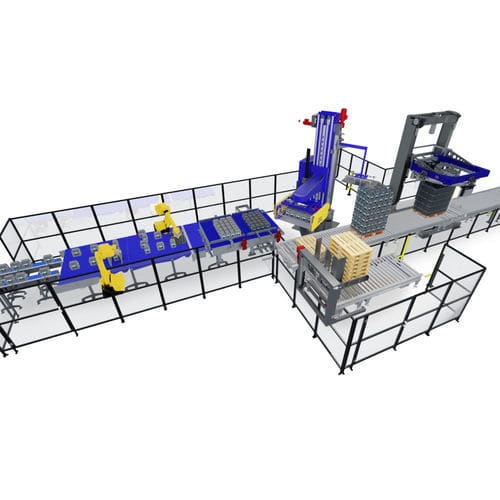 Roboter-Palettierer - AUTOMA - TMG Impianti S.p.a. - für Flaschen / für Getränke / automatisch