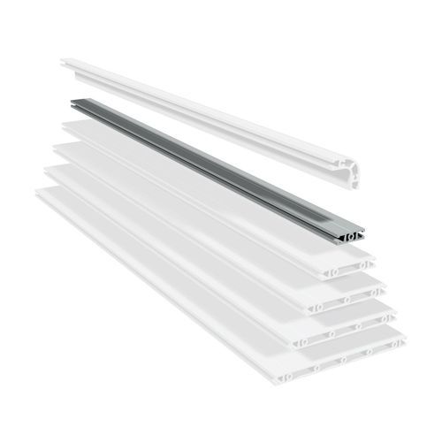 Aluminiumprofil - Panel profiles PP 50 - PP 250 - isel Germany - anodisiertes Aluminium / gerillt / flach