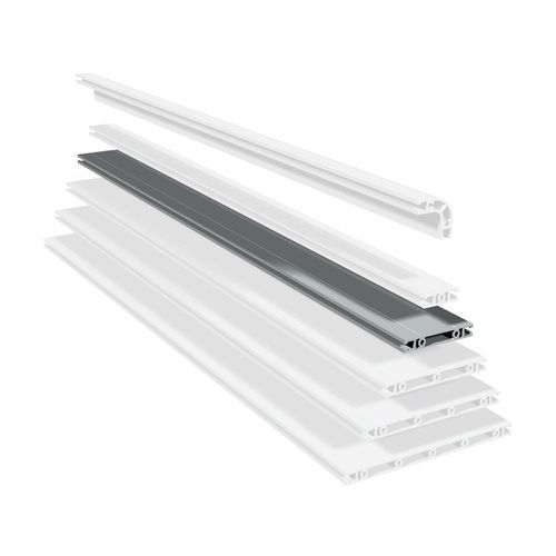 Aluminiumprofil - PP 100 - isel Germany - gerillt / flach / rechteckig