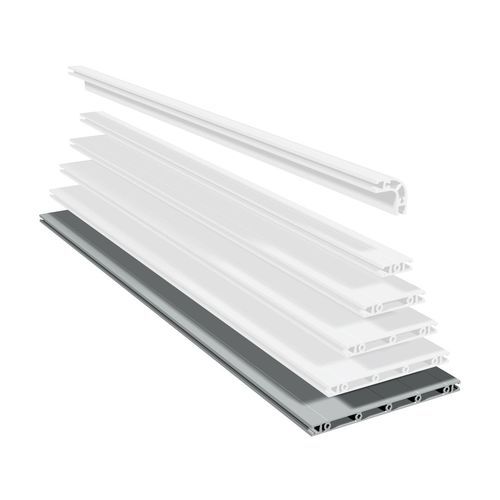 Aluminiumprofil - PP 250 - isel Germany - gerillt / flach / rechteckig