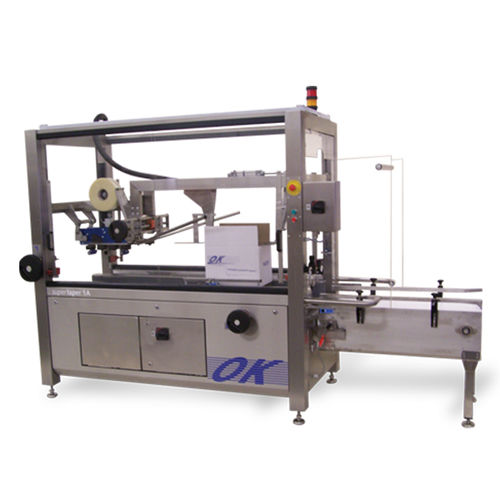 Automatischer Kartonverschließer - Supertaper 1A - OK International - Doppelklappen / mit Klebeband