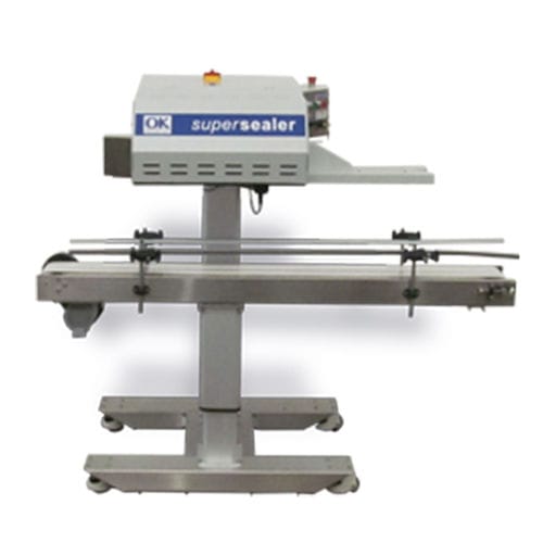 Dreh-Siegelmaschine - Supersealer SS1 - OK International - Heißluft / halbautomatisch / für Säcke