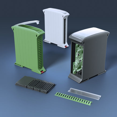 Gehäuse für Hutschienen - Railbox Vertical & Multilevel series - Italtronic - modular / ABS / für elektronische Geräte