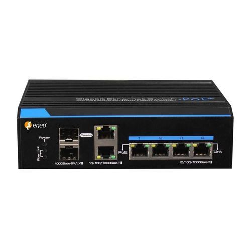 Ethernet-Switch / Gigabit - IAM-5SE1004MUC - eneo - unmanaged / 4 Ports / für DIN-Schiene