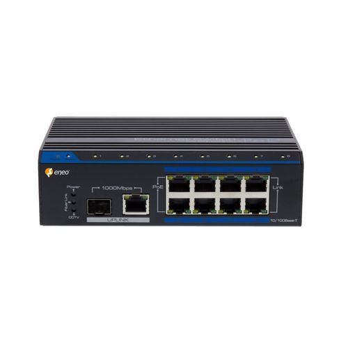 Ethernet-Switch / unmanaged - IAM-5SE1008MUB - eneo - 8 Ports / Gigabit / für DIN-Schiene