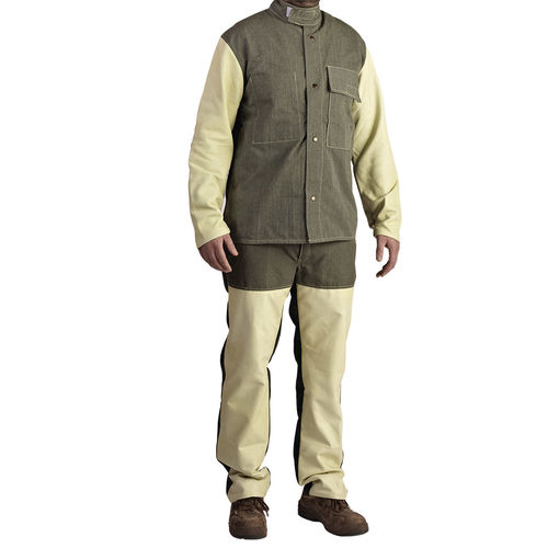 Arbeitsjacke - VPS - LEBON - feuerfest / Stoff / Leder