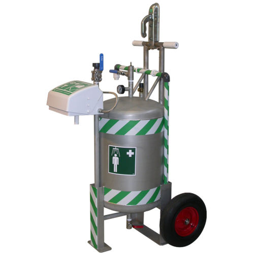 Mobile Sicherheitsdusche - MB 28 series - Matcon B.V. - Augen Gesicht / für den Innenraum / Edelstahl