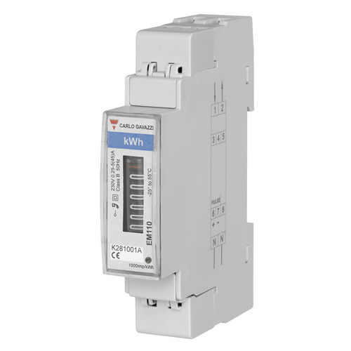 Einphasiger elektrischer Energiezähler - EM110DINAV71XO1X - CARLO GAVAZZI - für DIN-Schiene