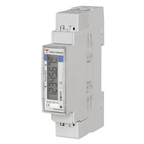 Einphasiger elektrischer Energiezähler - EM111DINAV51XS1X - CARLO GAVAZZI - für DIN-Schiene / Modbus