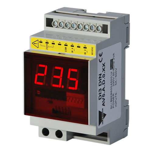 Wechselstromanzeiger - DI3DINAV1AA0XX - CARLO GAVAZZI - digital / für DIN-Schiene / kompakt