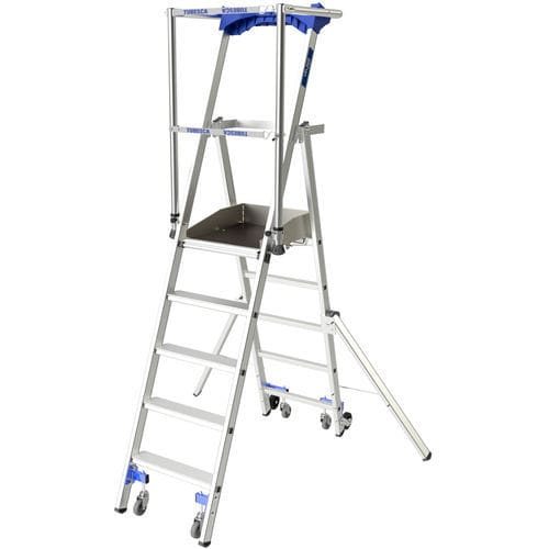Aluminiumleiter - VELOCE - TUBESCA - Plattform / mobil / versenkbar