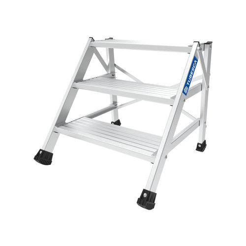 Sockelmontierte Trittleiter - STEPIUM - TUBESCA - Aluminium / mit 2 Stufen