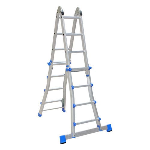 Aluminiumleiter - MULTISCOPIC - TUBESCA - einfach / teleskopisch