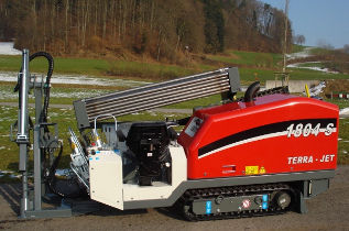 Bohrgerät / horizontal mit Ausrichtung - 4 - 6 t | TJ 1804 S  - TERRA - auf Raupen / drehbar / hydraulisch