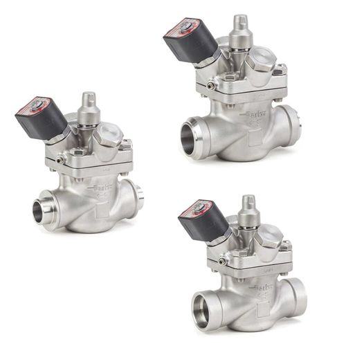 Direktgesteuertes Magnetventil - PS4C series - Parker Refrigerating Specialties Division - 2-Wege / für Gas / Edelstahl