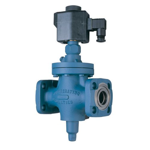Vorgesteuertes Magnetventil - S5A - Parker Refrigerating Specialties Division - 2-Wege / für Gas / Edelstahl