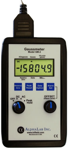 Tragbarer Gaussmeter - GM2  - AlphaLab Inc. - USB