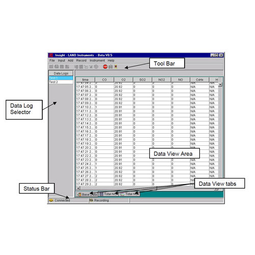 Datenerfassungs-Software - Insight - Ametek Land - Statistikanalyse / Datenregistriergerät / für Gasdetektor