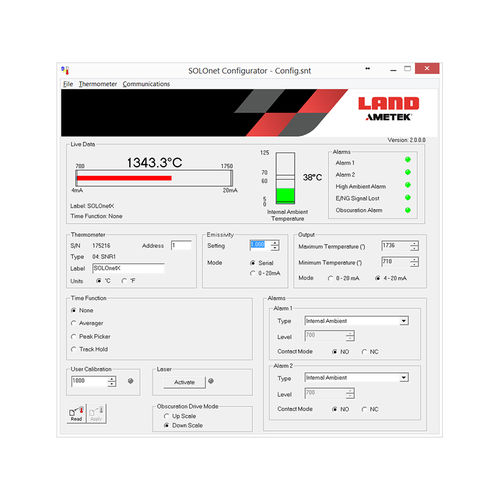 Überwachungssoftware - SOLOnet & IQ - Ametek Land - Visualisierung / Konfiguration / Windows