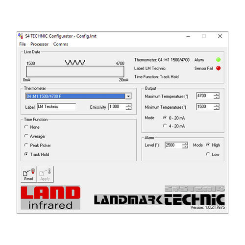 Überwachungssoftware - Landmark  - Ametek Land - Schnittstellen / Konfiguration / Kommunikation