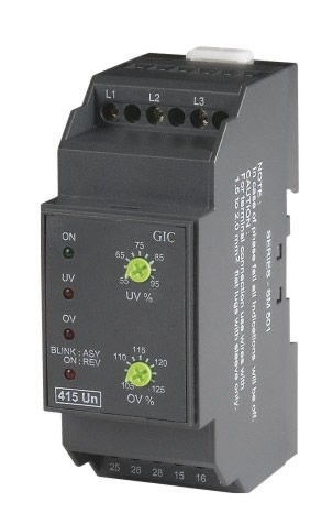 Spannungsüberwachungsrelais -  SM 501 - General Industrial Controls (P) Ltd. - für DIN-Schiene / zeitgesteuert