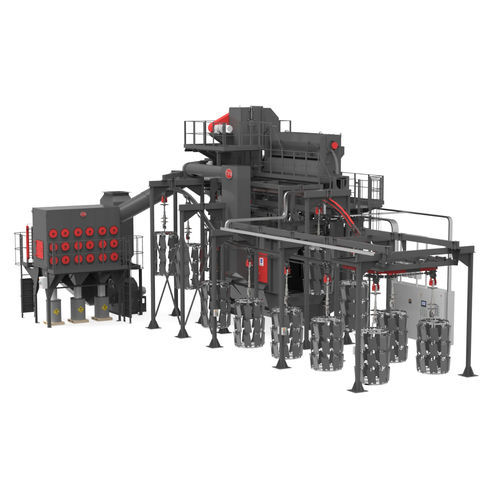 Strahlanlage mit Haken - Cym Materiales - für Metall / für Schüttgut / kontinuierlich