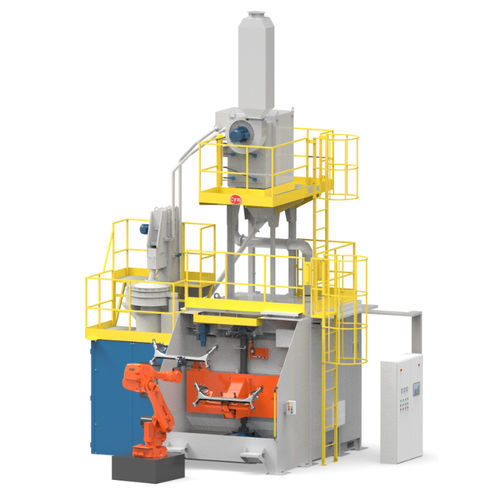 Kugelstrahlanlage für Metall - Cym Materiales - Roboter / mit Beladung / vertikal