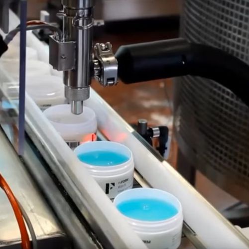 Automatische Füllanlage - LINE 73 - Telm srl - für Gläser / für Töpfe / für kosmetische Cremes