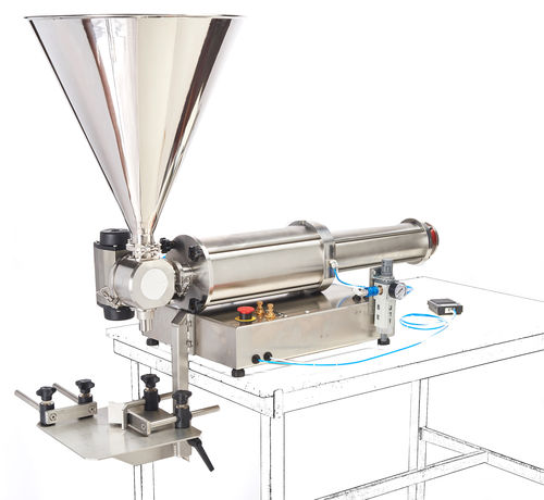 Halbautomatische Füllmaschine - DOS 03 - Telm srl - für Gläser / für Flaschen / für Töpfe