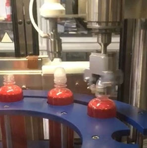 Automatische Abfüll- und Etikettiermaschine - MONO 54 - Telm srl - Rotation / Sirup / für Kosmetik