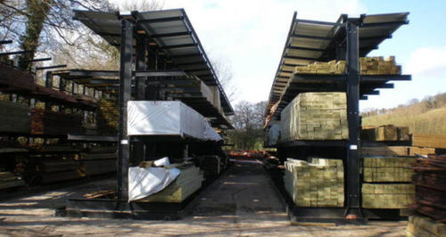 Kragarmregalsystem - Wickens - verstellbar / Langgut / Holz