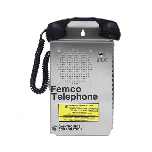 Telefon für Untertagebau - AM7009 - GAI-TRONICS - Edelstahl / Paging-Einheiten / tragbar
