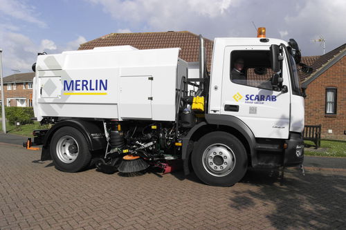 Mechanische Kehrmaschine / Diesel - Merlin - Scarab Sweepers - Straßen